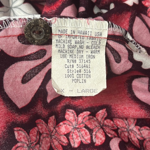 Hilo Hattie Vtg Hawaiian Tiki Shirt Full Button Front handsome colour mix NWOT - Picture 13 of 16